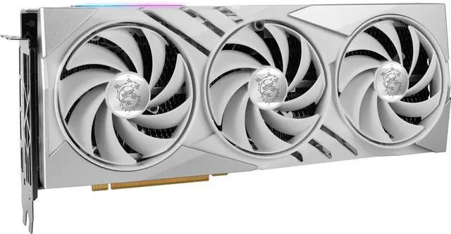 Alt view image 5 of 12 - MSI Gaming GeForce RTX 4070 Ti SUPER 16GB GDDR6X PCI Express 4.0 x16 ATX Graphics Card RTX 4070 Ti SUPER 16G GAMING X SLIM WHITE