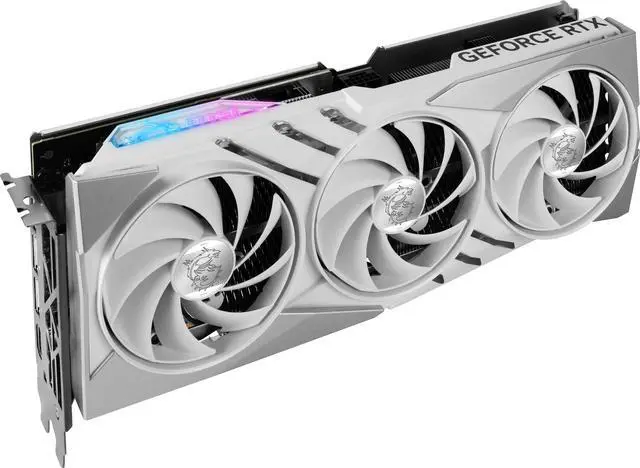 Alt view image 6 of 12 - MSI Gaming GeForce RTX 4070 Ti SUPER 16GB GDDR6X PCI Express 4.0 x16 ATX Graphics Card RTX 4070 Ti SUPER 16G GAMING X SLIM WHITE
