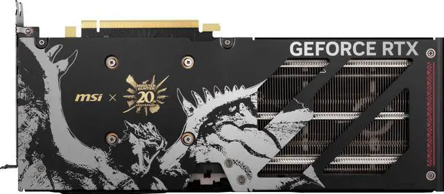 Alt view image 4 of 18 - MSI Gaming GeForce RTX 4060 Ti 8GB GDDR6 PCI Express 4.0 x8 ATX Graphics Card RTX 4060 Ti 8G GAMING SLIM MONSTER HUNTER EDITION
