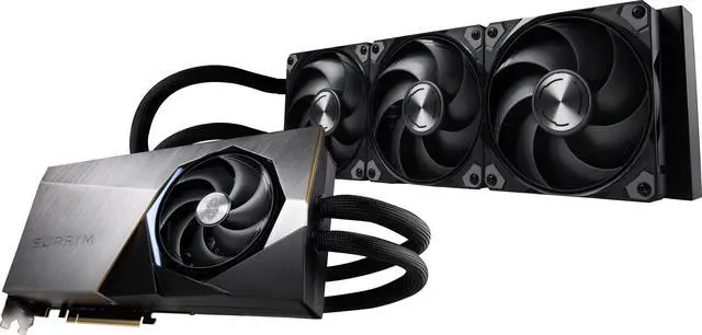 Alt view image 5 of 11 - MSI Suprim GeForce RTX 5080 16GB GDDR7 PCI Express 5.0 x16 Graphics Card RTX 5080 16G SUPRIM LIQUID SOC