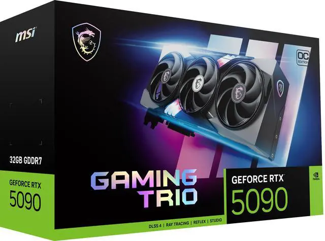 Alt view image 11 of 12 - MSI Gaming GeForce RTX 5090 32GB GDDR7 PCI Express 5.0 Graphics Card RTX 5090 32G GAMING TRIO OC