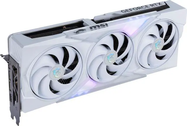 Alt view image 6 of 13 - MSI Gaming GeForce RTX 5070 Ti 16GB GDDR7 PCI Express 5.0 Graphics Card RTX 5070 Ti 16G GAMING TRIO OC WHITE