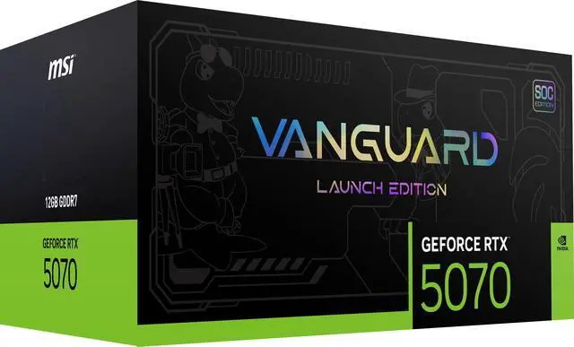 Alt view image 13 of 15 - MSI GeForce RTX 5070 12G VANGUARD SOC LAUNCH EDITION including Lucky Blind Box