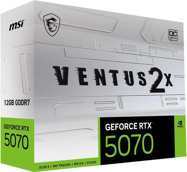 Alt view image 10 of 11 - MSI Ventus GeForce RTX 5070 12GB GDDR7 PCI Express 5.0 Graphics Card RTX 5070 12G VENTUS 2X OC WHITE