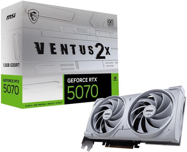 Alt view image 11 of 11 - MSI Ventus GeForce RTX 5070 12GB GDDR7 PCI Express 5.0 Graphics Card RTX 5070 12G VENTUS 2X OC WHITE