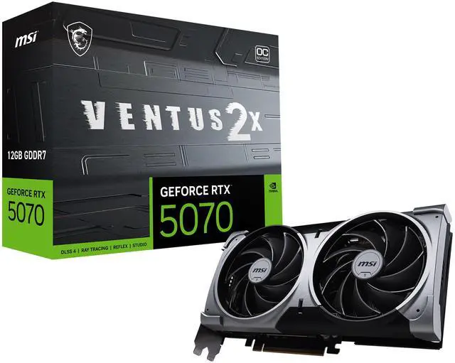 Alt view image 12 of 12 - MSI Ventus GeForce RTX 5070 12GB GDDR7 PCI Express 5.0 Graphics Card RTX 5070 12G VENTUS 2X OC