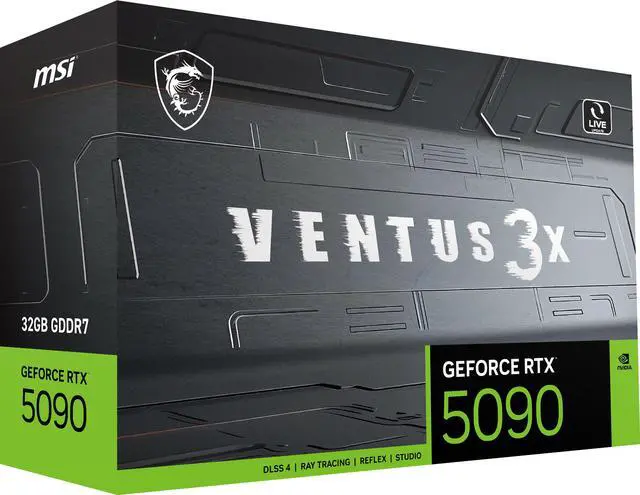 Alt view image 10 of 11 - MSI Ventus GeForce RTX 5090 32GB GDDR7 PCI Express 5.0 Graphics Card RTX 5090 32G VENTUS 3X