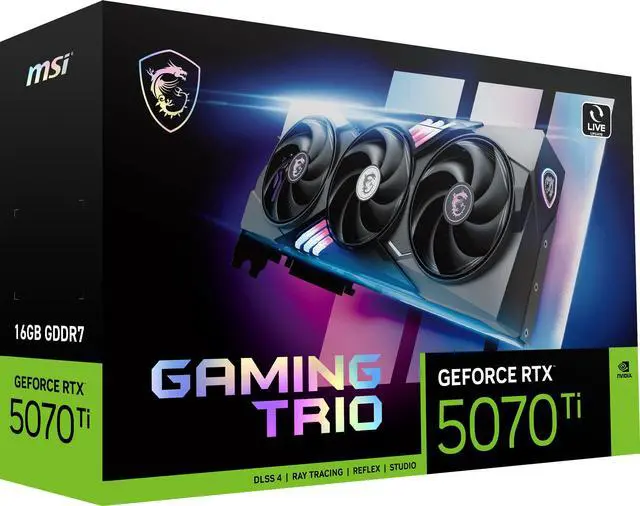 Alt view image 12 of 13 - MSI Gaming GeForce RTX 5070 Ti 16GB GDDR7 PCI Express 5.0 Graphics Card RTX 5070 Ti 16G GAMING TRIO