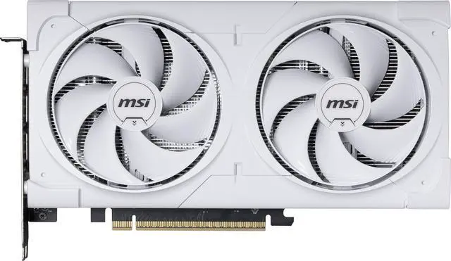 Main image of MSI Ventus GeForce RTX 5060 Ti 8GB GDDR7 PCI Express® Gen 5 x16 (uses x8) ATX Graphics Card RTX 5060 Ti 8G VENTUS 2X OC WHITE PLUS
