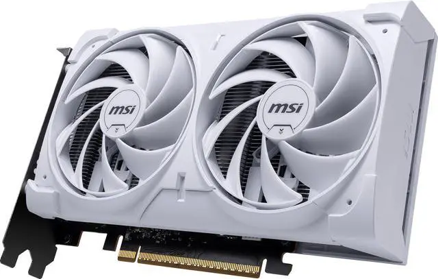 Alt view image 4 of 11 - MSI Ventus GeForce RTX 5060 8GB GDDR7 PCI Express 5.0 x 16 (use x8) Graphics Card RTX 5060 8G VENTUS 2X OC WHITE