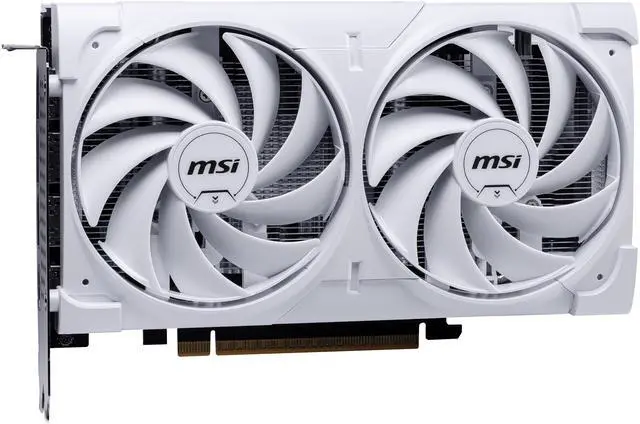 Alt view image 5 of 11 - MSI Ventus GeForce RTX 5060 8GB GDDR7 PCI Express 5.0 x 16 (use x8) Graphics Card RTX 5060 8G VENTUS 2X OC WHITE