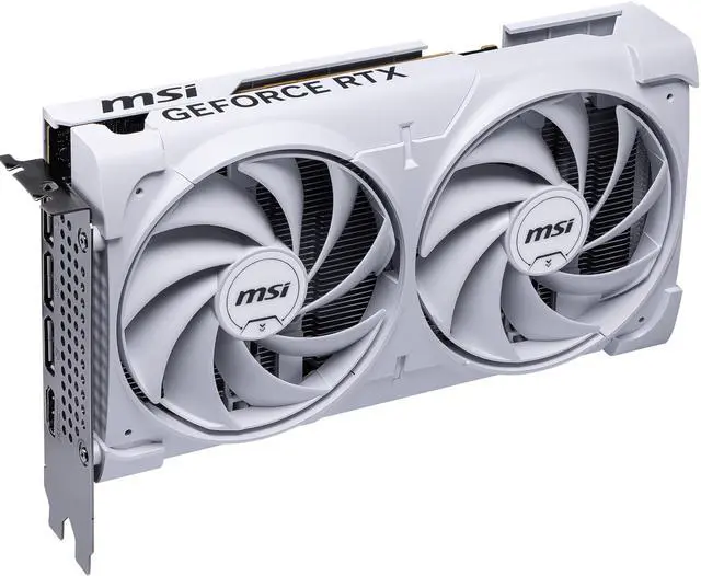 Alt view image 6 of 11 - MSI Ventus GeForce RTX 5060 8GB GDDR7 PCI Express 5.0 x 16 (use x8) Graphics Card RTX 5060 8G VENTUS 2X OC WHITE