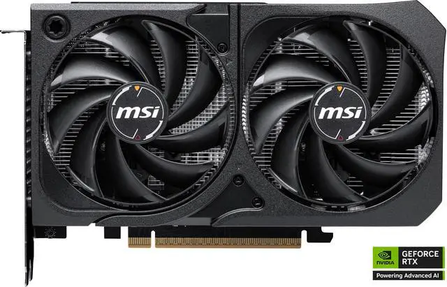 Alt view image 2 of 11 - MSI SHADOW GeForce RTX 5060 8GB GDDR7 PCI Express 5.0 x 16 (use x8) Graphics Card RTX 5060 8G SHADOW 2X OC