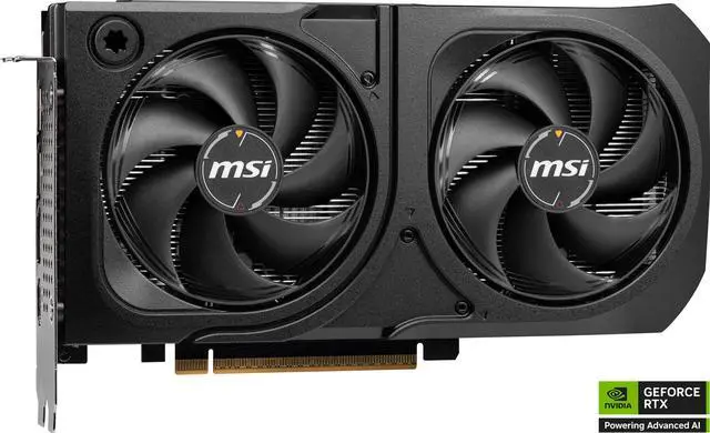 Alt view image 2 of 12 - MSI SHADOW GeForce RTX 5060 Ti 16GB GDDR7 PCI Express 5.0 Graphics Card RTX 5060 Ti 16G SHADOW 2X OC PLUS