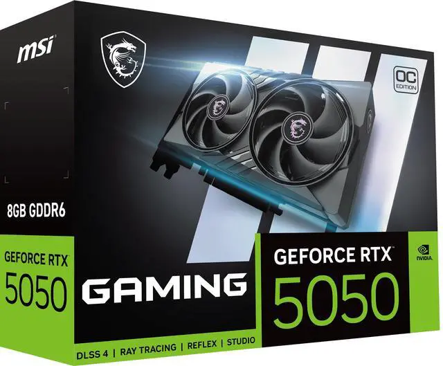 Alt view image 10 of 11 - MSI Gaming GeForce RTX 5050 8GB GDDR6 PCI Express 5.0 Graphics Card RTX 5050 8G GAMING OC