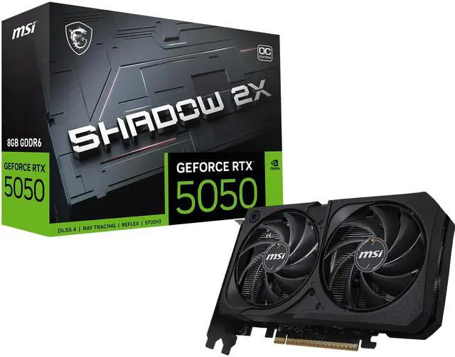 Alt view image 11 of 11 - MSI SHADOW GeForce RTX 5050 8GB GDDR6 PCI Express 5.0 Graphics Card RTX 5050 8G SHADOW 2X OC