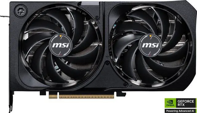 Alt view image 2 of 12 - MSI SHADOW GeForce RTX 5070 12GB GDDR7 PCI Express 5.0 Graphics Card RTX 5070 12G SHADOW 2X