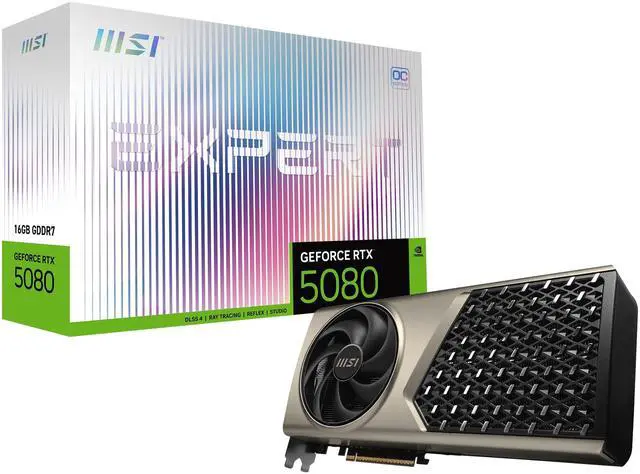 Alt view image 14 of 14 - MSI EXPERT GeForce RTX 5080 16GB GDDR7 PCI Express 5.0 x16 Graphics Card RTX 5080 16G EXPERT OC