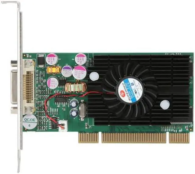 Alt view image 3 of 5 - JATON GeForce FX 5200 128MB DDR PCI Low Profile Ready Graphics Card VIDEO-228PCI-XS