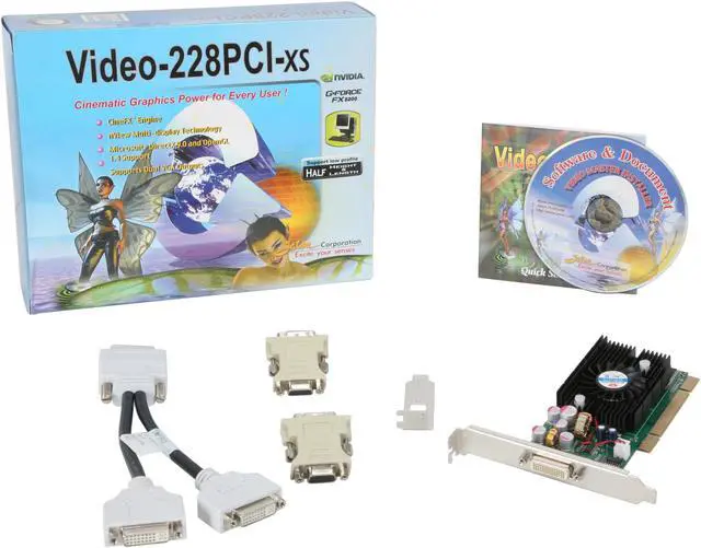 Alt view image 5 of 5 - JATON GeForce FX 5200 128MB DDR PCI Low Profile Ready Graphics Card VIDEO-228PCI-XS