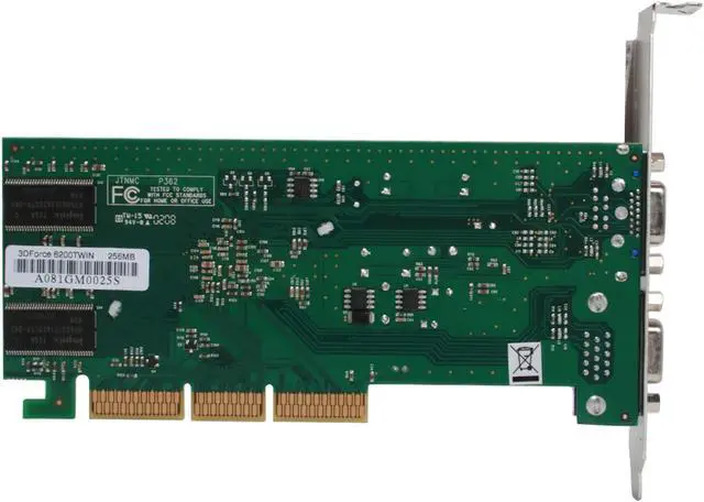Alt view image 4 of 6 - JATON GeForce 6200 256MB DDR AGP 4X/8X Graphics Card 3DForce6200Twin