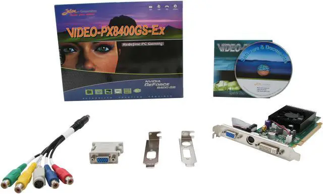 Alt view image 5 of 5 - JATON GeForce 8400 GS 512MB DDR2 PCI Express 2.0 x16 Low Profile Ready Graphics Card Video-PX8400GS_EX