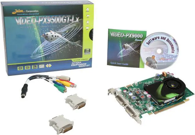 Alt view image 5 of 5 - JATON GeForce 9500 GT 512MB DDR3 PCI Express 2.0 x16 SLI Support Graphics Card VIDEO-PX9500GT-LX