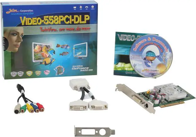 Alt view image 5 of 5 - JATON GeForce 8400 GS 512MB GDDR2 PCI Low Profile Ready Graphics Card Video-558PCI-DLP