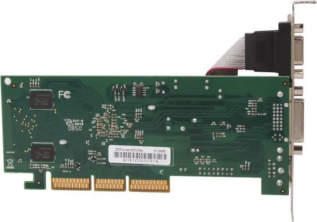 Alt view image 4 of 5 - JATON GeForce 6200 512MB DDR2 AGP 4X/8X Low Profile Ready Graphics Card 3DFORCE6200Xe