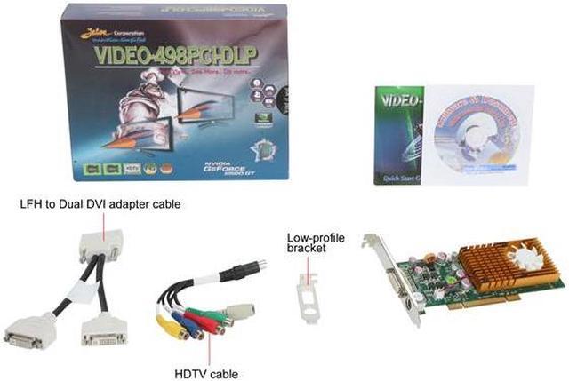 Alt view image 5 of 5 - JATON GeForce 9500 GT 1GB DDR2 PCI Low Profile Ready Graphics Card VIDEO-498PCI-DLP