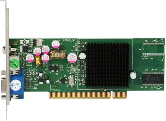 Alt view image 3 of 5 - JATON GeForce MX4000 64MB DDR PCI Low Profile Ready Graphics Card VIDEO-208PCI-64TV