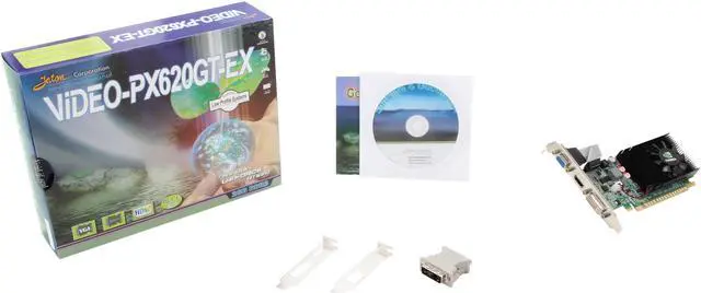 Alt view image 6 of 6 - JATON GeForce GT 620 2GB DDR3 PCI Express 2.0 x16 Low Profile Ready Graphics Card Video-PX620GT-EX