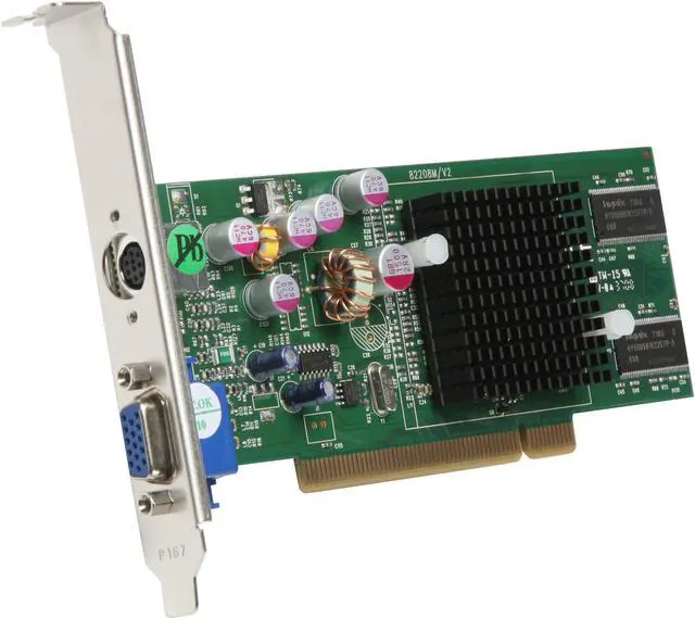 Alt view image 2 of 6 - JATON GeForce MX4000 128MB DDR PCI Low Profile Ready Graphics Card Video-208PCI-128Twin