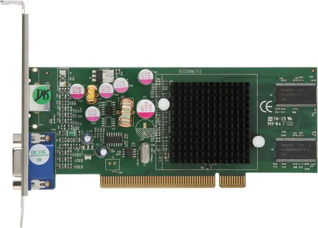 Alt view image 4 of 6 - JATON GeForce MX4000 128MB DDR PCI Low Profile Ready Graphics Card Video-208PCI-128Twin