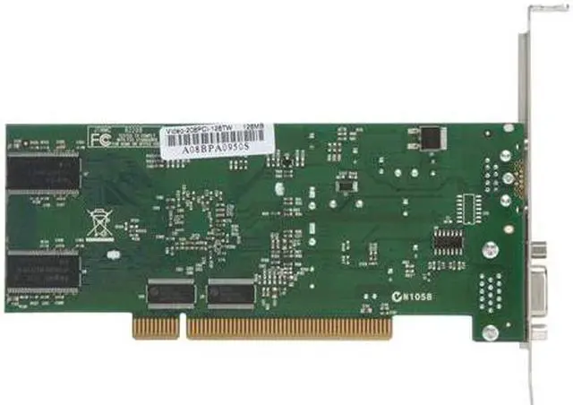 Alt view image 5 of 6 - JATON GeForce MX4000 128MB DDR PCI Low Profile Ready Graphics Card Video-208PCI-128Twin