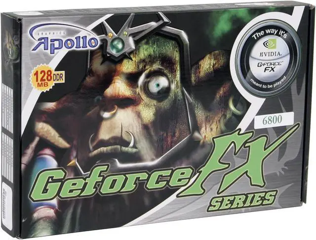Alt view image 6 of 6 - Apollo GeForce 6800 128MB DDR AGP 4X/8X Graphics Card GeForce 6800, 128MB, 256Bit