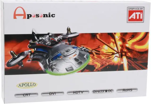 Alt view image 8 of 8 - Apollo Radeon HD 3870 512MB GDDR4 PCI Express 2.0 x16 CrossFireX Support Graphics Card HD3870XTG4-E3R