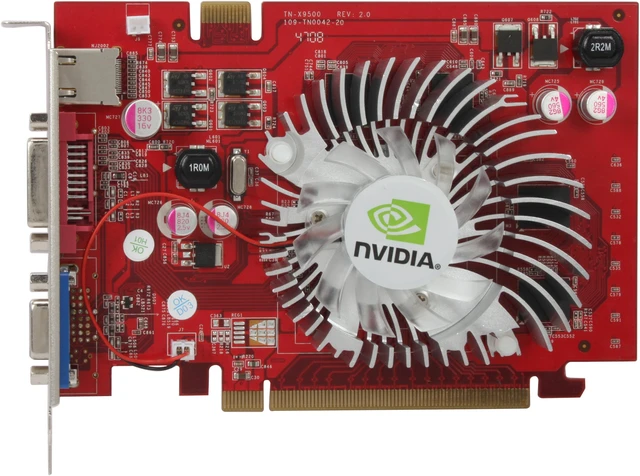 Alt view image 3 of 5 - Apollo GeForce 9500 GT 128MB GDDR3 PCI Express 2.0 x16 SLI Support Graphics Card AP-GF9500GT 128MB
