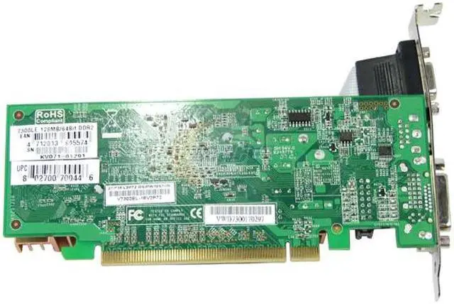 Alt view image 3 of 3 - BIOSTAR GeForce 7300LE Supporting 256MB(128MB On board) GDDR2 PCI Express x16 Low Profile Ready Graphics Card V7302EL16