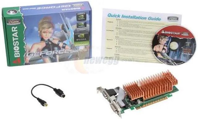 Alt view image 2 of 2 - BIOSTAR GeForce 6200LE 64MB GDDR2 PCI Express x16 Low Profile Ready Graphics Card V6202EL63
