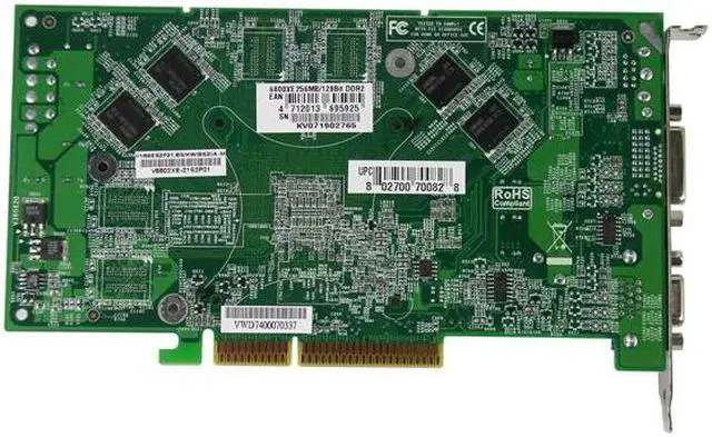 Alt view image 3 of 3 - BIOSTAR GeForce 6800XE 256MB GDDR2 AGP 4X/8X Graphics Card V6802XE21