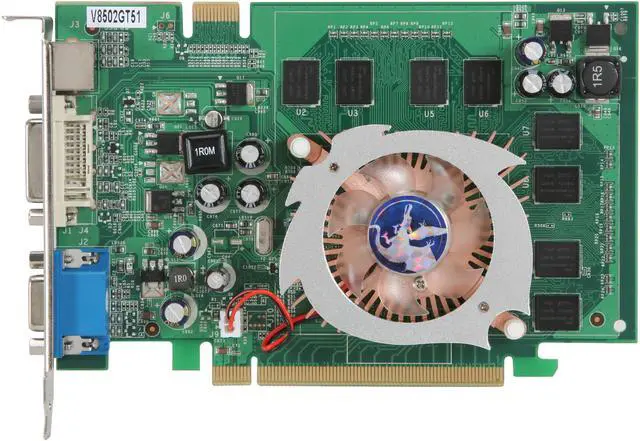 Alt view image 3 of 5 - BIOSTAR GeForce 8500 GT 512MB GDDR2 PCI Express x16 SLI Support Graphics Card V8502GT51