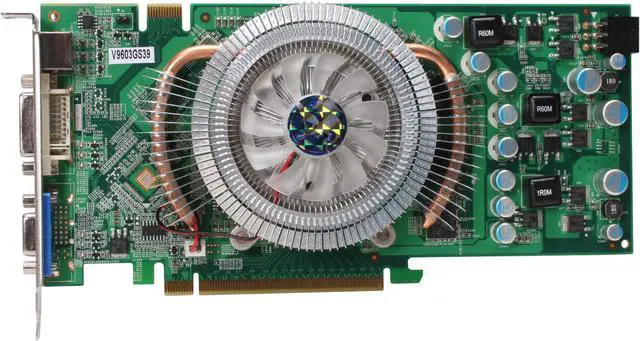 Alt view image 3 of 6 - BIOSTAR GeForce 9600 GSO 384MB GDDR3 PCI Express 2.0 x16 SLI Support Graphics Card V9603GS39