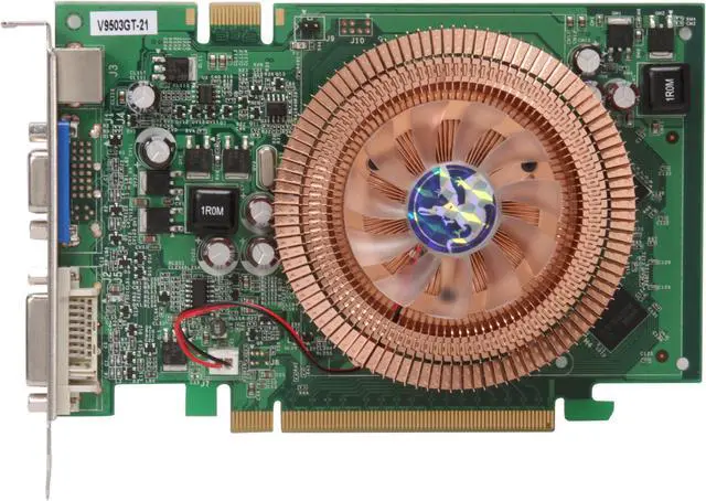 Alt view image 3 of 5 - BIOSTAR GeForce 9500 GT 256MB GDDR3 PCI Express 2.0 x16 SLI Support Graphics Card V9503GT21
