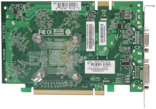 Alt view image 4 of 5 - BIOSTAR GeForce 9500 GT 256MB GDDR3 PCI Express 2.0 x16 SLI Support Graphics Card V9503GT21
