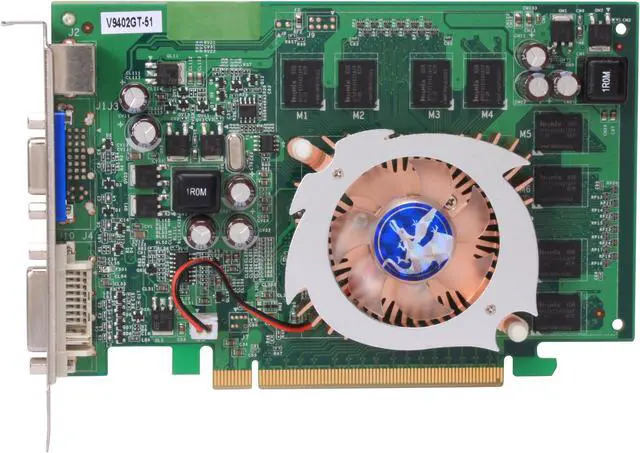 Alt view image 3 of 5 - BIOSTAR GeForce 9400 GT 512MB GDDR2 PCI Express 2.0 x16 Graphics Card V9402GT51