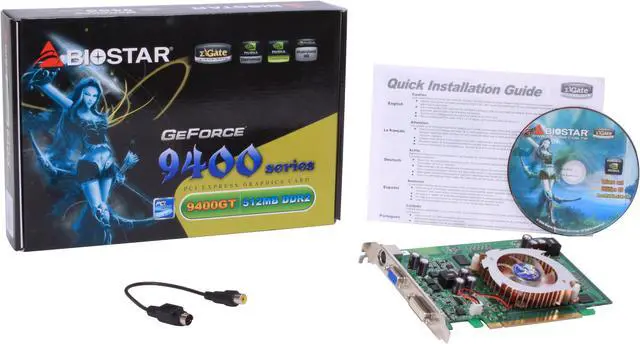 Alt view image 5 of 5 - BIOSTAR GeForce 9400 GT 512MB GDDR2 PCI Express 2.0 x16 Graphics Card V9402GT51