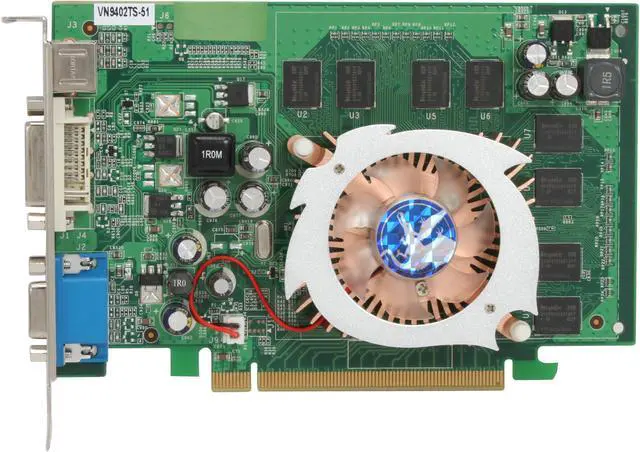 Alt view image 3 of 5 - BIOSTAR GeForce 9400 GT 512MB GDDR2 PCI Express 2.0 x16 Graphics Card VN9402TS51