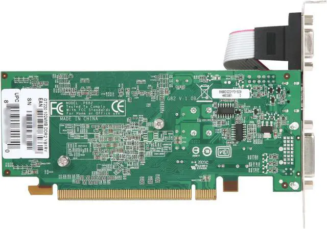 Alt view image 4 of 5 - BIOSTAR GeForce GT 220 1GB DDR2 PCI Express 2.0 x16 Low Profile Graphics Card VN2202THG1