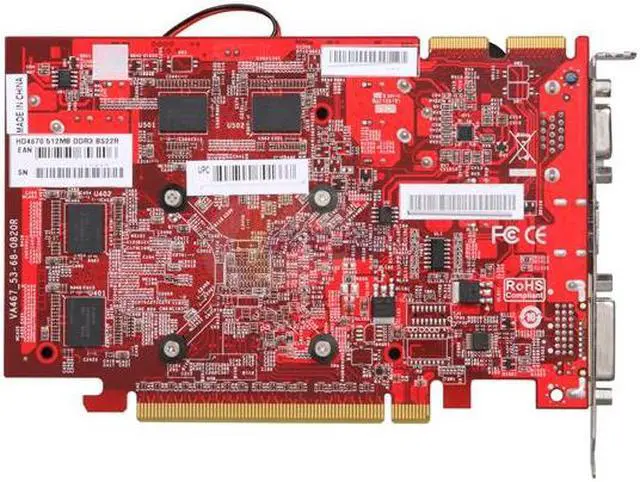 Alt view image 4 of 5 - BIOSTAR Radeon HD 4670 512MB DDR3 PCI Express 2.0 x16 Graphics Card VA4673NH51-B